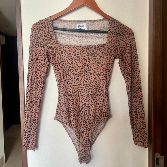 Princess Polly Mesh Leopard Bodysuit - Picture 2 of 4